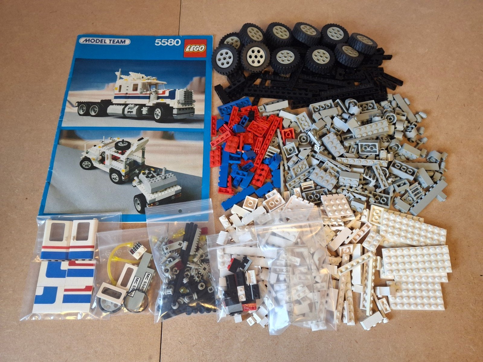 Lego 5580 Highway Rig. Jaren 80 Model Team, Lego, 33 Bath Road, Slough, UK, Lego, Inclusief instructies