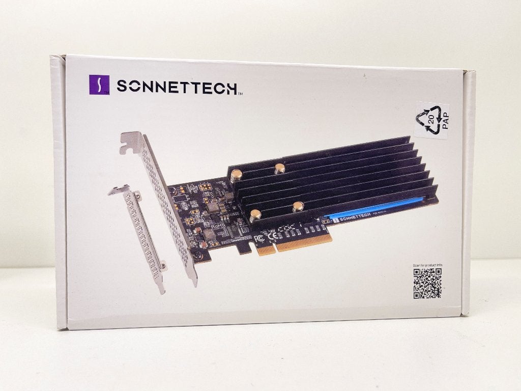 Sonnet M.2 2x4 PCIe Card – 2 NVMe SSD – Mac / PC, N, Ophalen of Verzenden, Overige typen, Sonnet