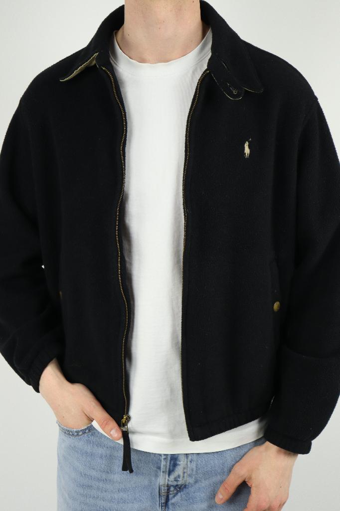 Ralph Lauren harrington fleece teddy jas jack - S - Zwart, -, Zwart, -, Ralph Lauren