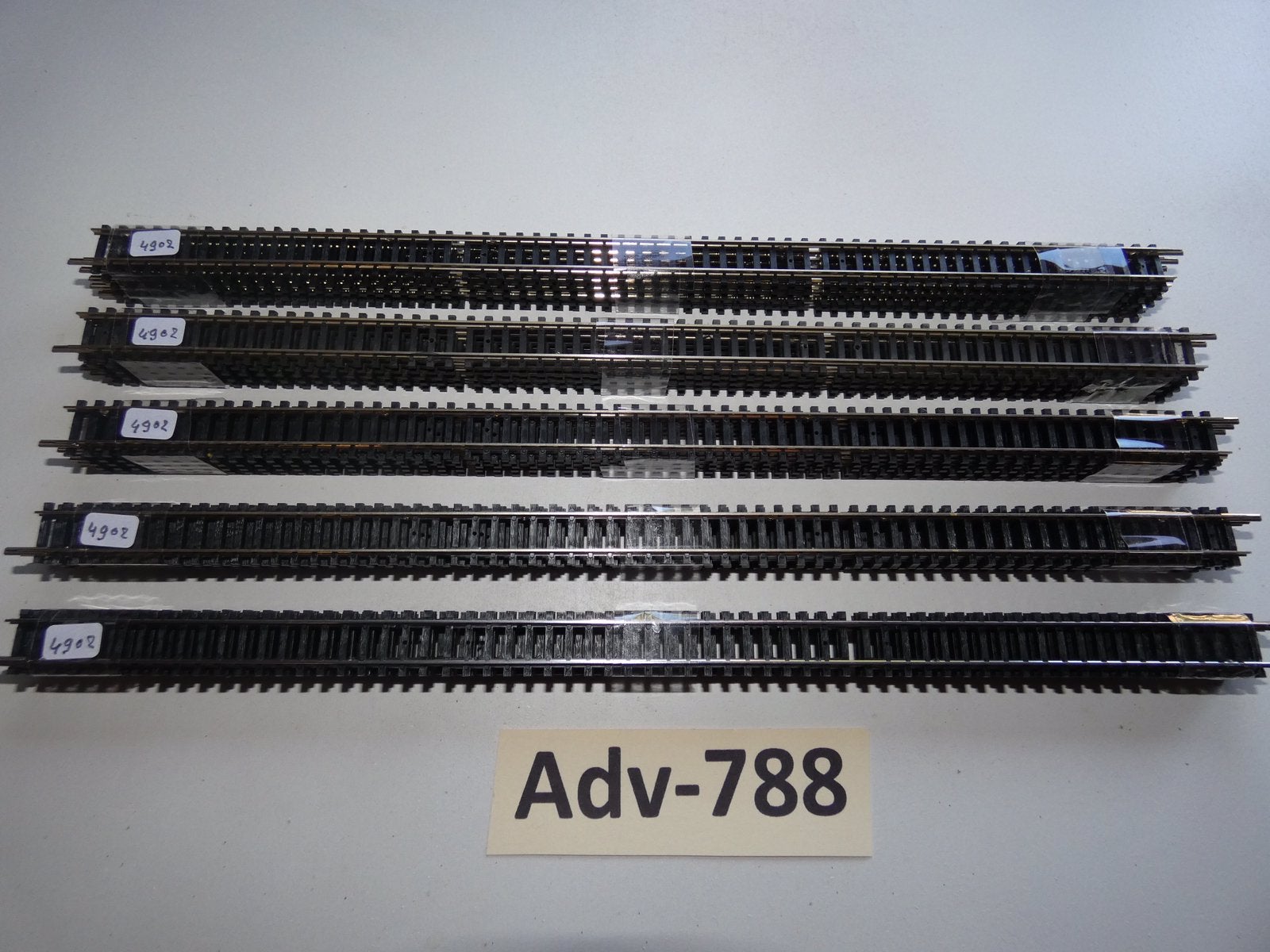 Adv-788 N Spoor Rechte Rails 14902 Minitrix, Gebruikt, Gelijkstroom, Trix, Rails