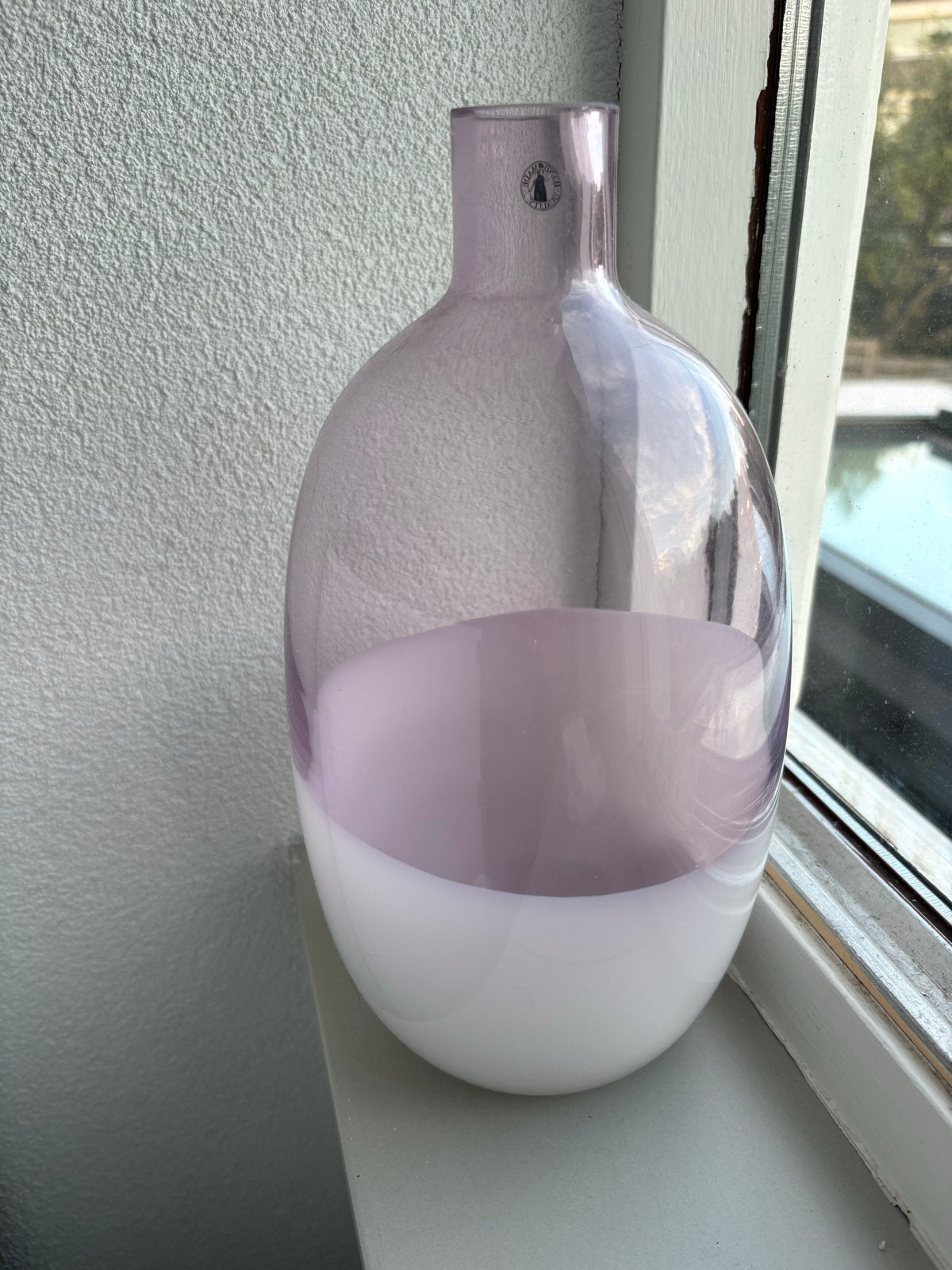 IKEA FORMLIG Vaas - Roze met wit, Ophalen of Verzenden, Roze, Geschikt voor droogbloemen, Glas