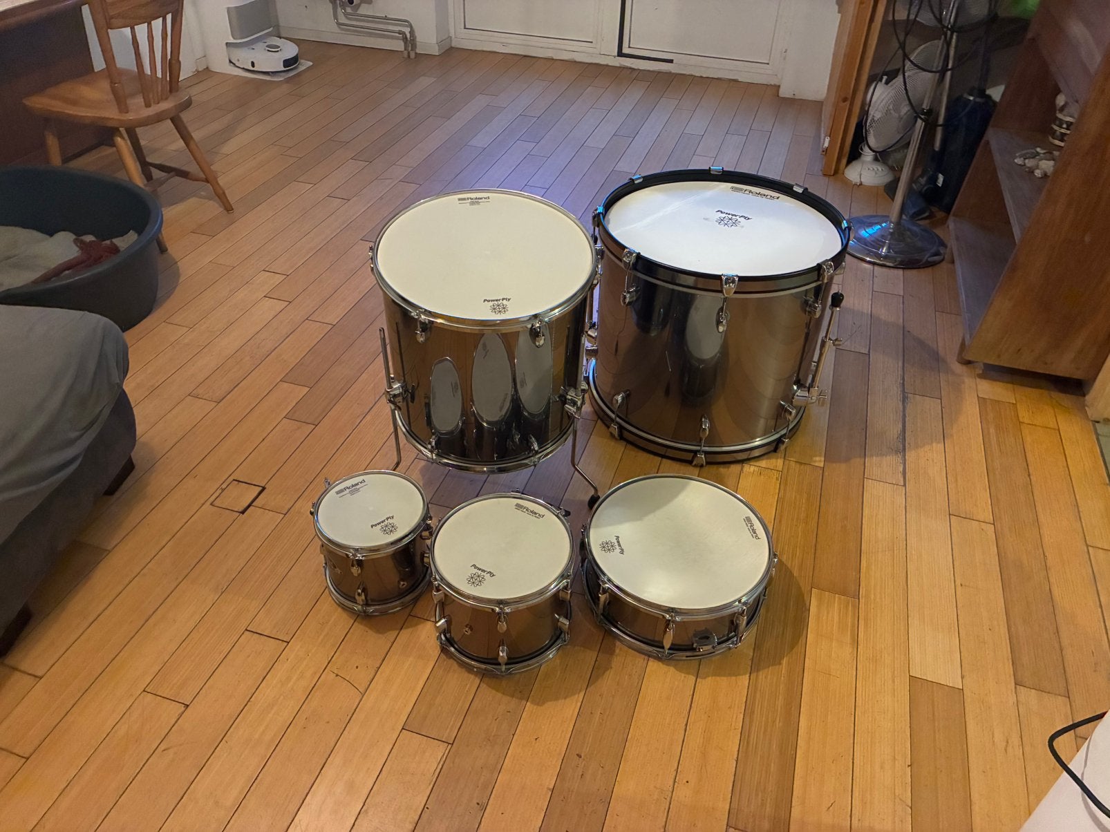 Pearl Export 6-delig elektrisch drumstel shells, Ophalen, Zo goed als nieuw, Pearl, Elektronisch