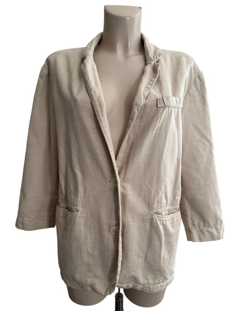 Penn & Ink blazer S, Maat 38/40 (M), Beige, Ophalen of Verzenden, Zo goed als nieuw