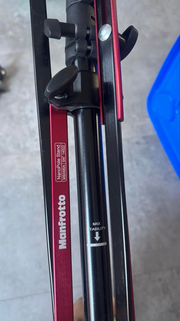 Manfrotto NanoPole Stand MS0490A Statief - Zo goed als nieuw, Ophalen of Verzenden, Zo goed als nieuw, Minder dan 150 cm, Driepoot