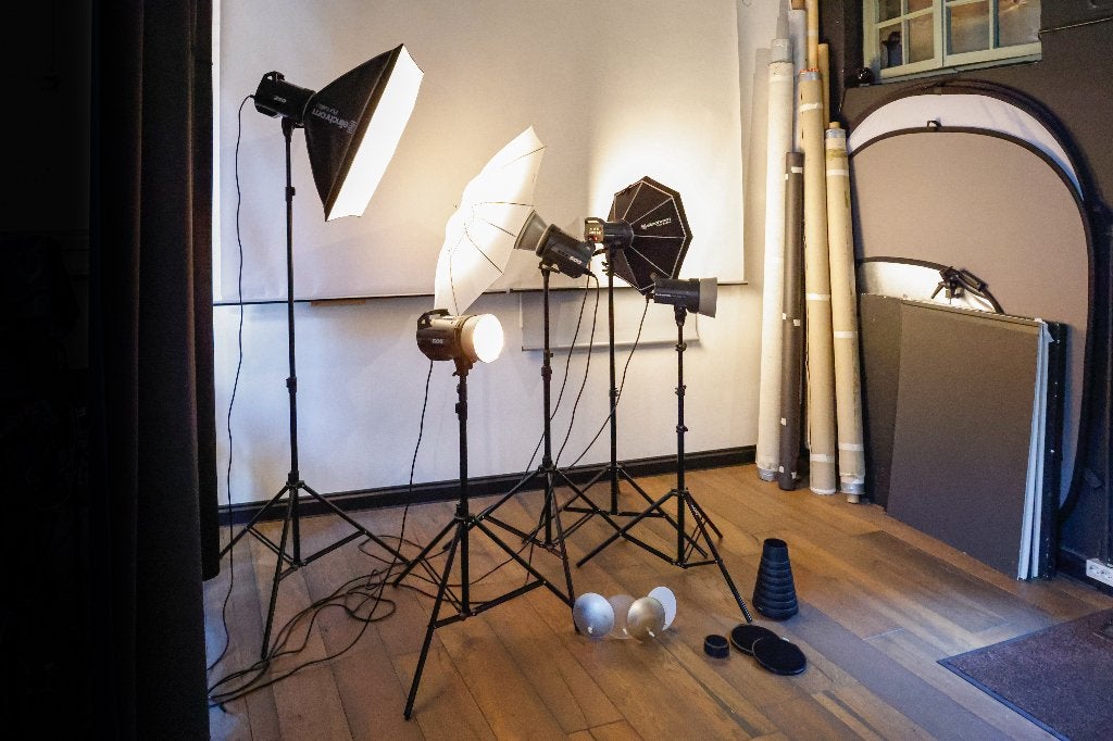 Elinchrom Studio Flitsset + accessoires, Ophalen, Gebruikt, Diffuser, Elinchrom