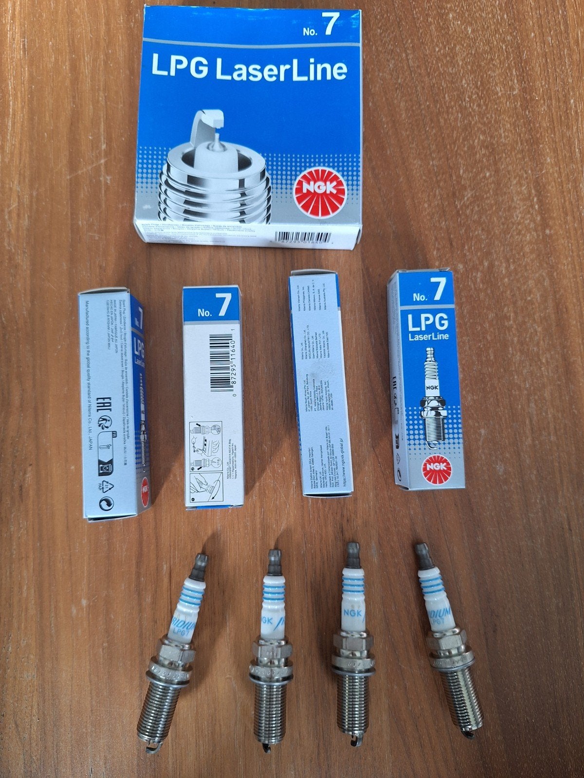 NGK LPG LaserLine Bougies (4 stuks) - Kort gebruikt, Auto-onderdelen, Ophalen of Verzenden, Gebruikt