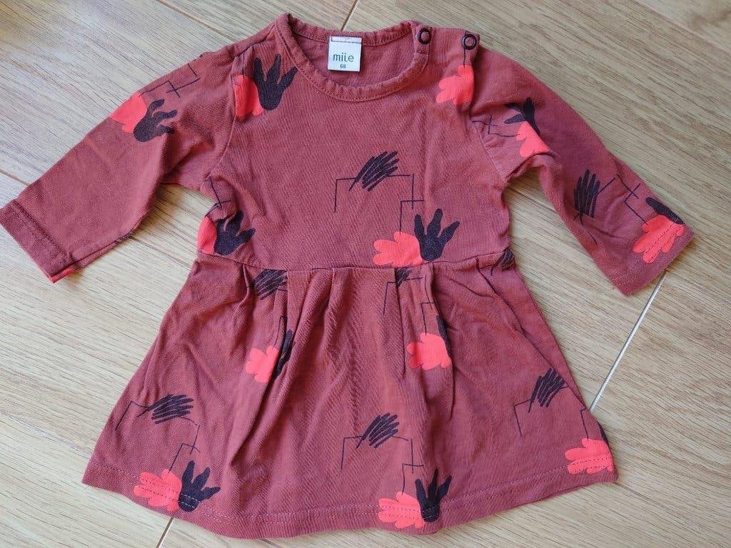 Originele jurkje, 100% organic cotton, made in EU maat 68, Gebruikt, Meisje, Jurkje of Rokje, Ophalen of Verzenden