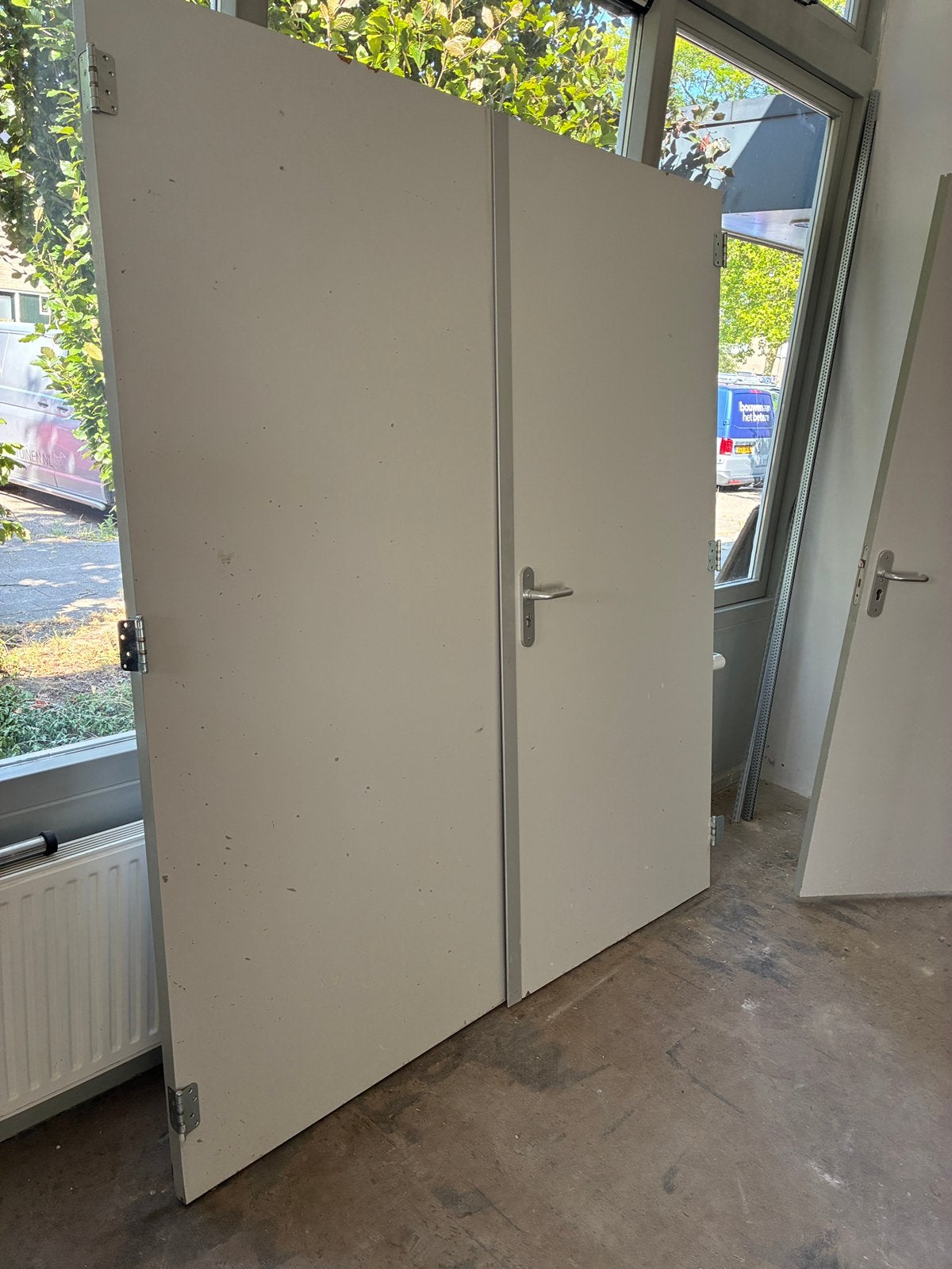 Dubbele deur, Ophalen, Gebruikt, Binnendeur, 200 tot 215 cm