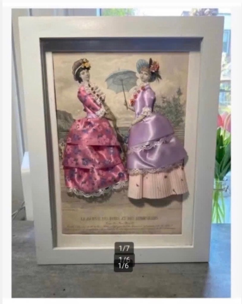 Brocante Verdiept kastje victoriaanse dames heel mooi, Ophalen of Verzenden