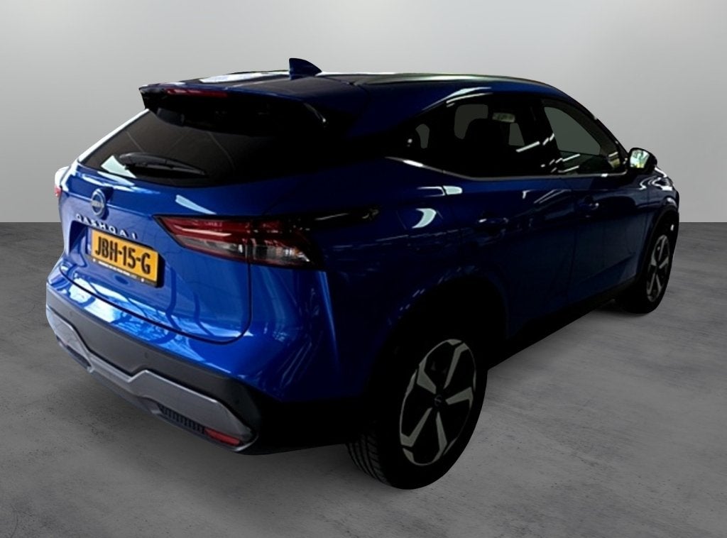 Nissan QASHQAI 1.3 MHEV N-Connecta Design pack / Panorama da, Stof, Gebruikt, 4 cilinders, Blauw