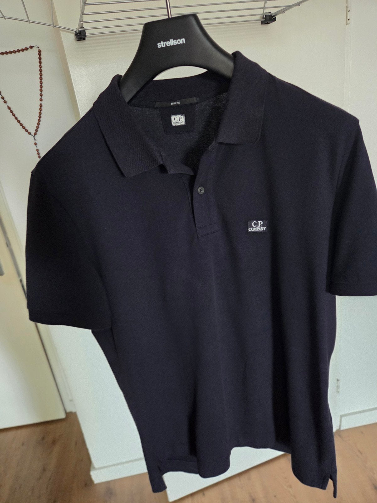 C.P. Company Slim Fit Polo - Maat L, Blauw, Ophalen of Verzenden, Zo goed als nieuw, C.P. Company