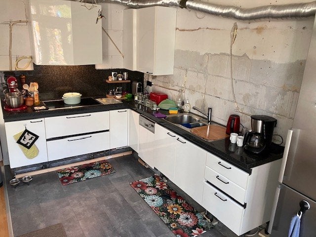 keuken, Ophalen, Gebruikt, Wit, Hoekkeuken