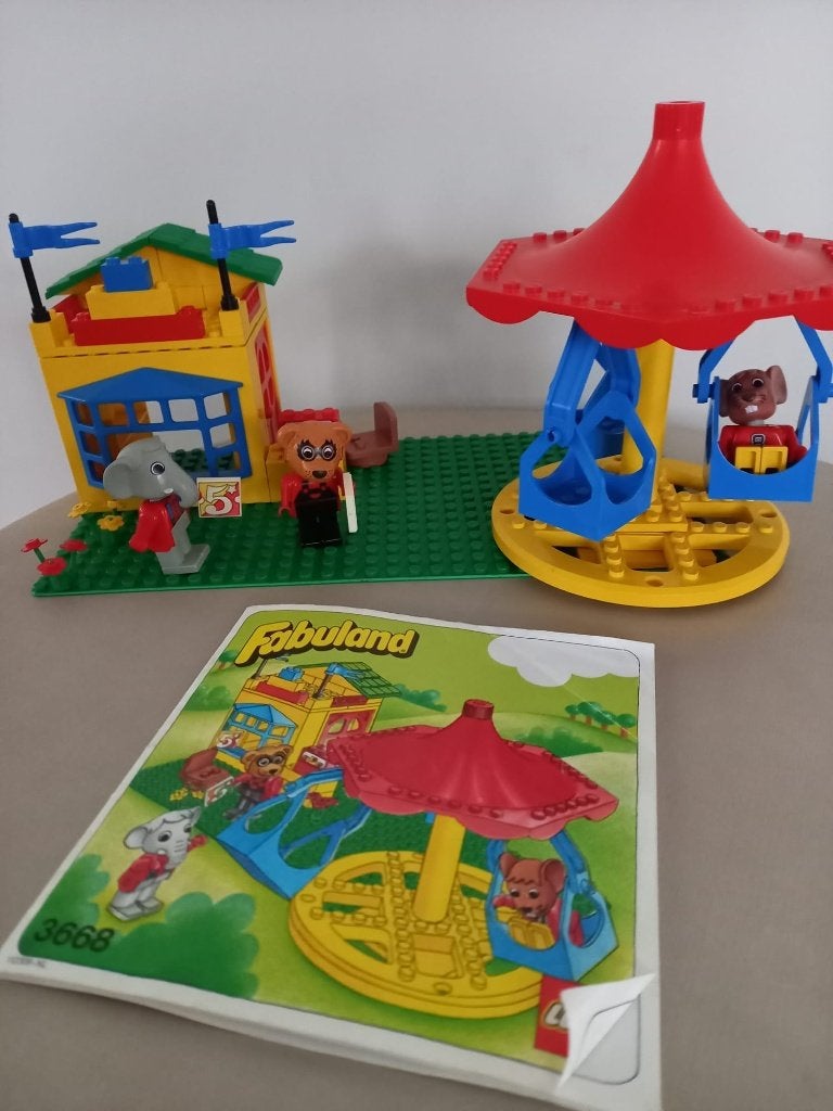 Lego Fabuland Draaimolen 3668 in goede staat, Gebruikt, Ophalen of Verzenden, Complete set, Inclusief instructies