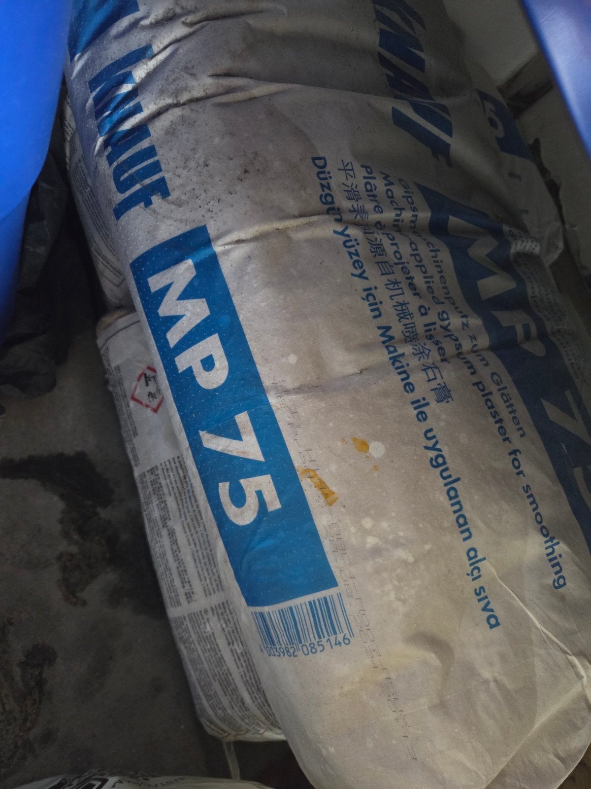3 zakken Knauf MP 75 gipspleister - 30kg per zak, Ophalen of Verzenden, Nieuw, Overige typen