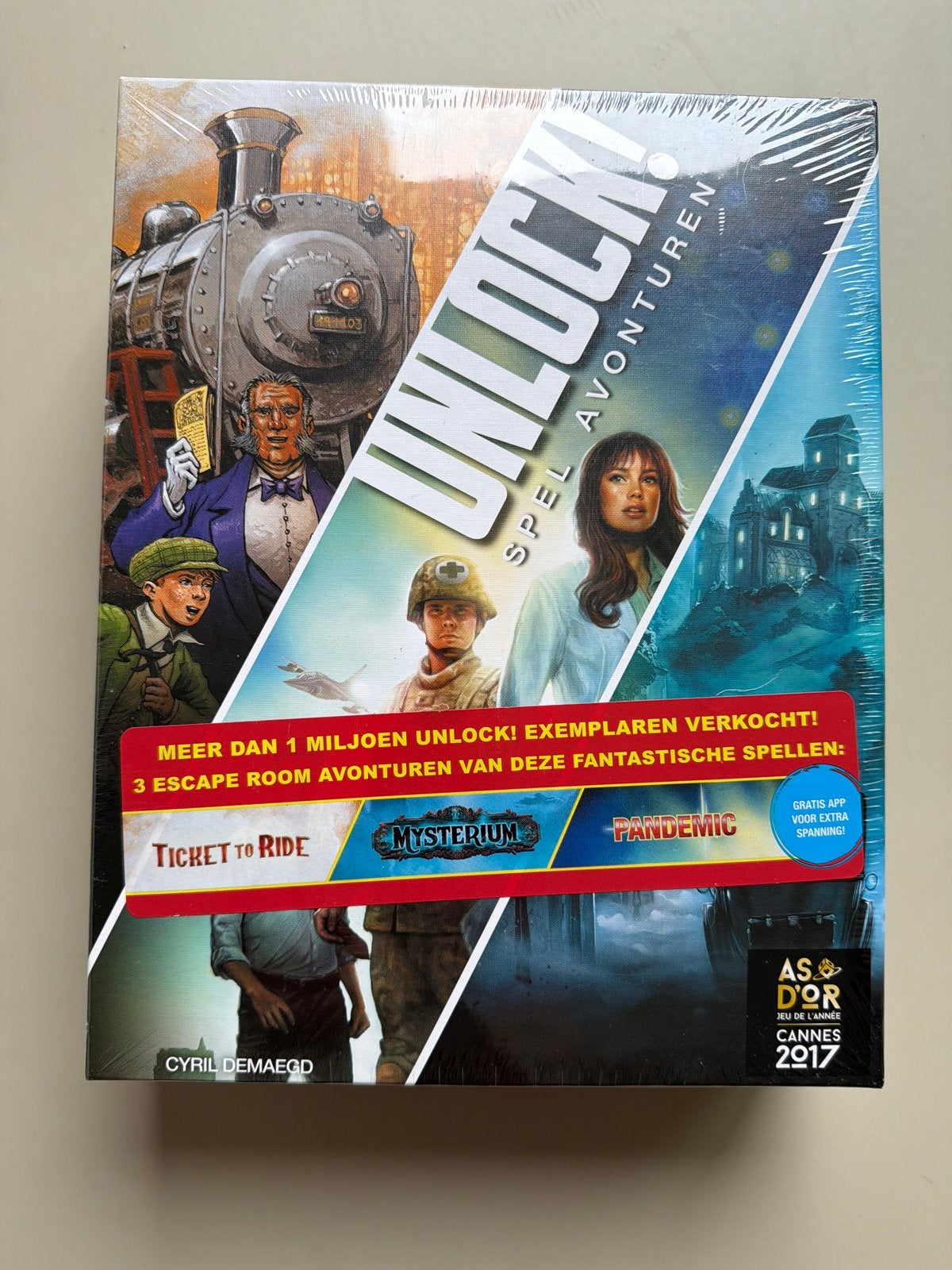Unlock! Spel Avonturen: Ticket to Ride, Mysterium, Pandemic, Een of twee spelers, Ophalen, Nieuw