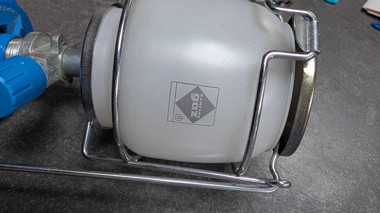 Campinggaz gaslamp CV300/470 systeem met nieuwe kousjes, Ophalen of Verzenden, Gebruikt