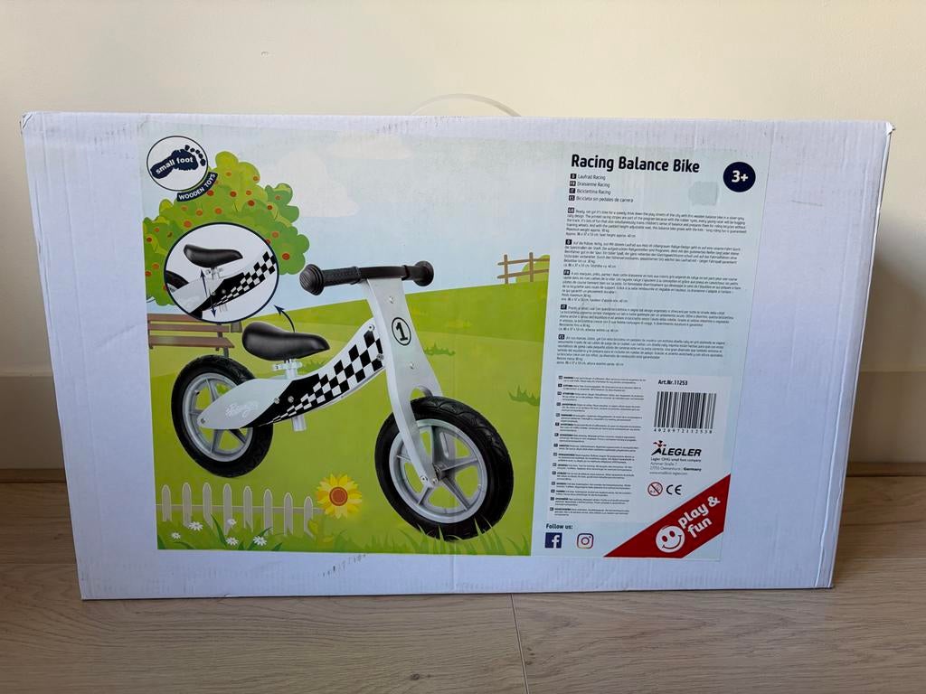 NIEUW: Small Foot houten Racing loopfiets - Nieuw in doos!, Ophalen, Nieuw, Loopfiets