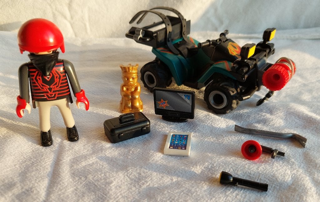 Playmobil 6879 Bandiet op Quad, Gebruikt, Complete set, Overige typen, Ophalen of Verzenden