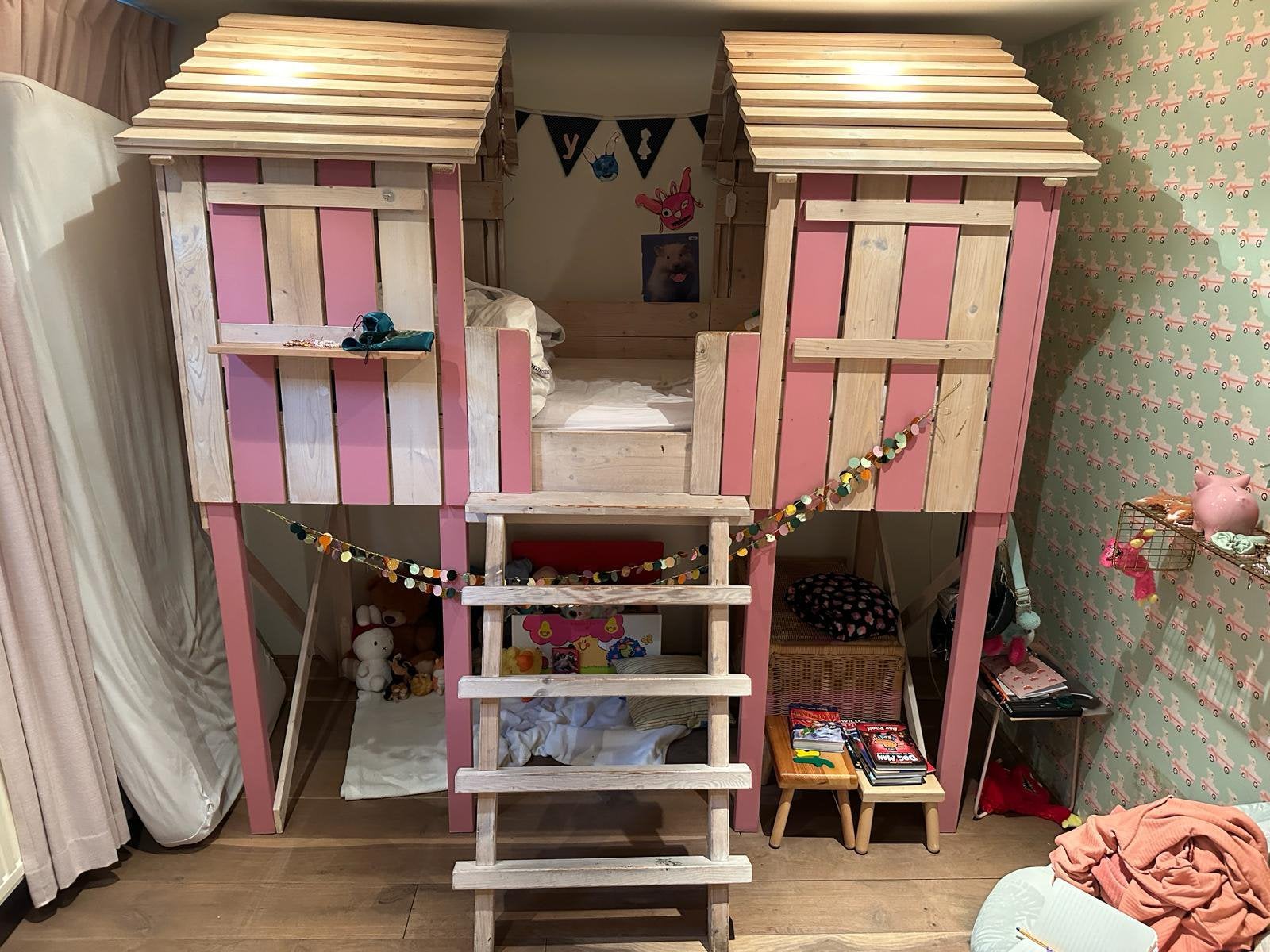Te gek boomhut bed (hoogslaper) Kidsfactory., Ophalen, Zo goed als nieuw, 180 cm of meer, 85 tot 100 cm