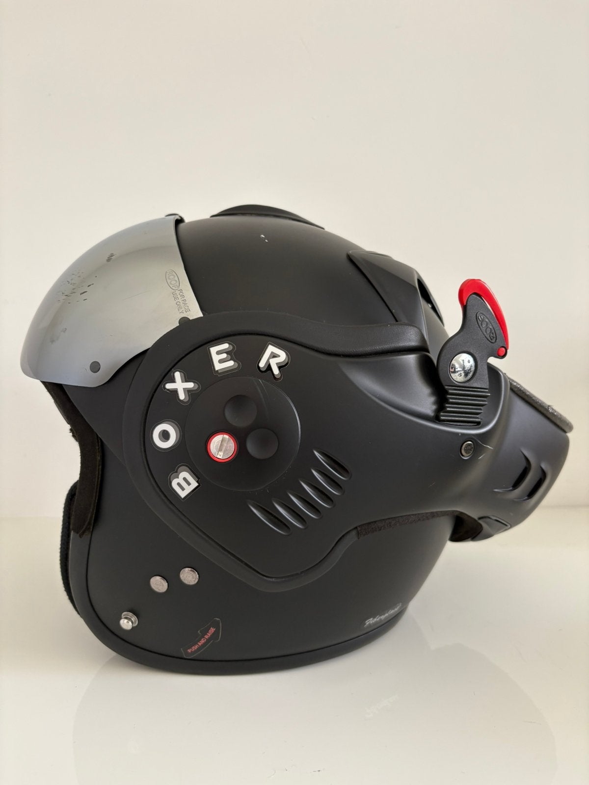 Roof Boxer helm - Mat Zwart, Overige merken, Systeemhelm, XL, Ophalen of Verzenden