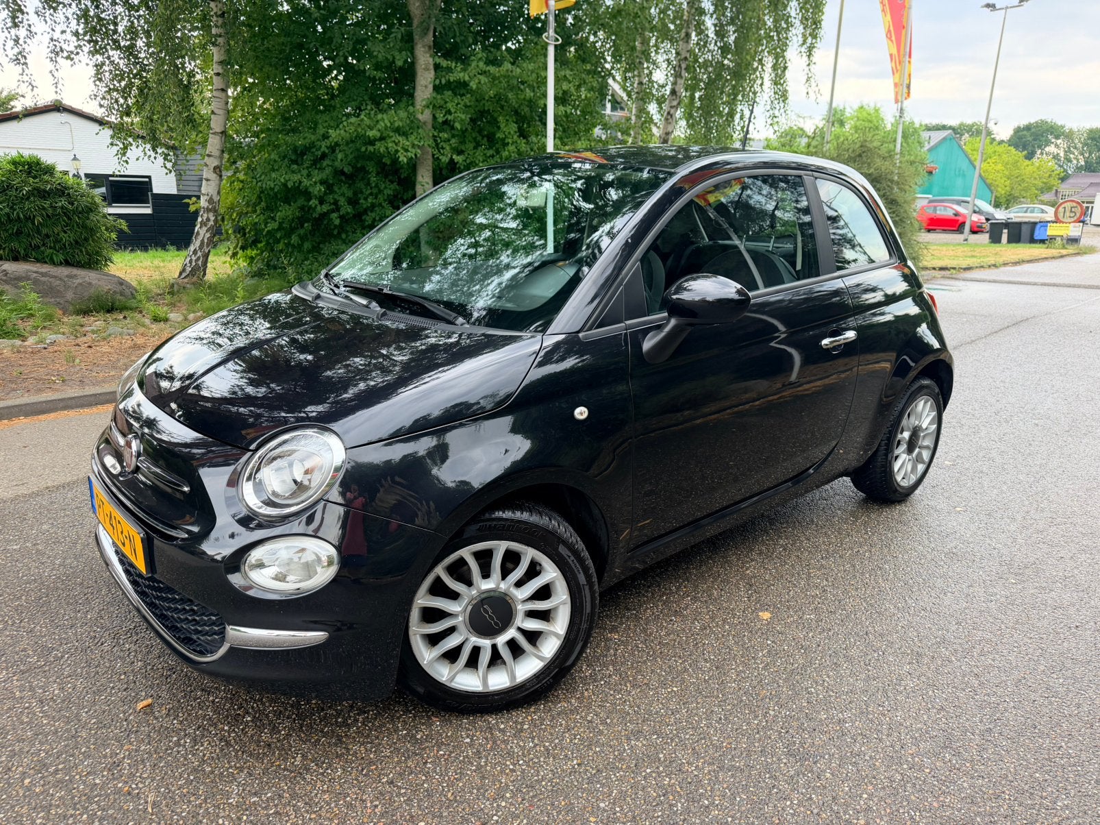 Fiat 500 Twinair 60pk Pop Cruise Control Airco N.A.P N.L Aut, Voorwielaandrijving, Stof, 840 kg, Zwart