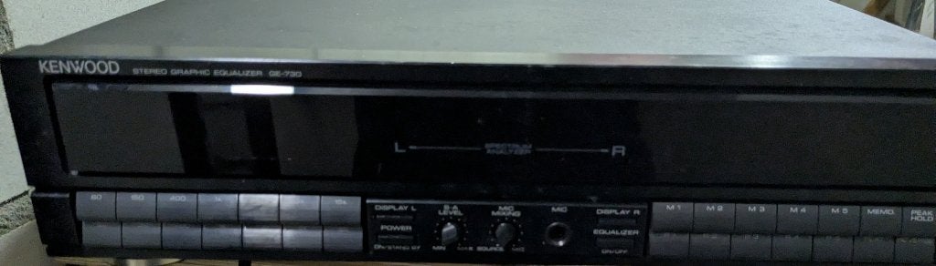 Kenwood Stereo Grafische Equalizer GE-730 {voor onderdelen}, Ophalen of Verzenden, Gebruikt