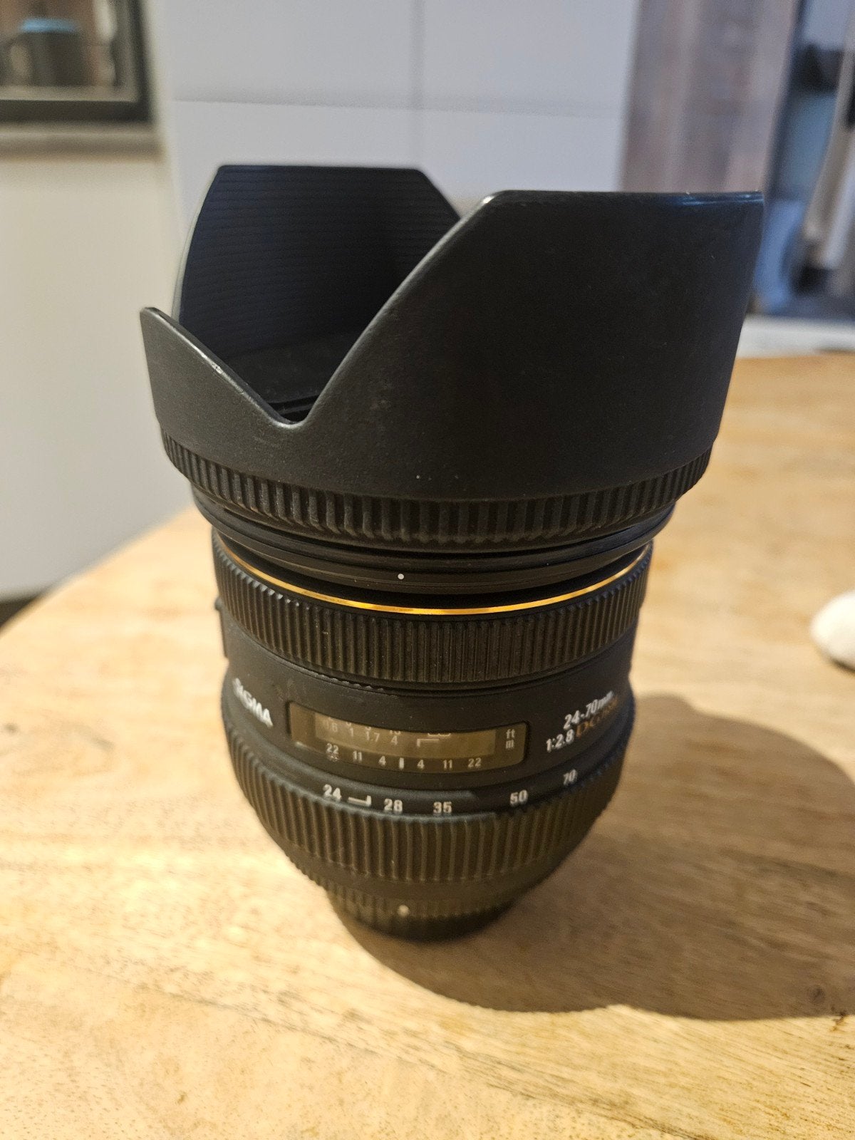 Sigma 24-70mm f/2.8 DG HSM, Gebruikt, Sigma, Ophalen of Verzenden, Autofocus