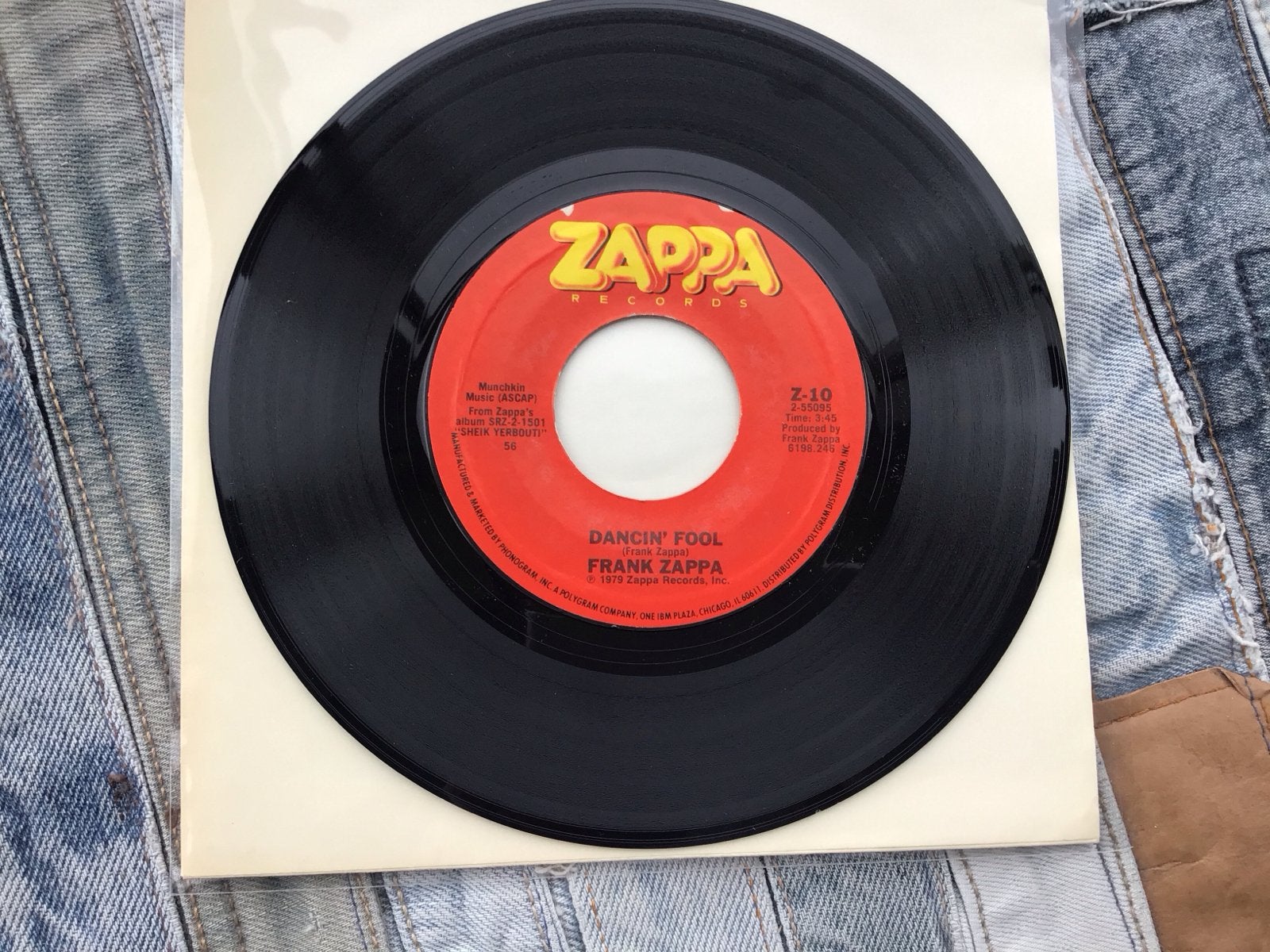 Frank Zappa - Dancin' Fool / Baby Snakes 7 inch vinyl single, Gebruikt, 7 inch, Ophalen of Verzenden, EP