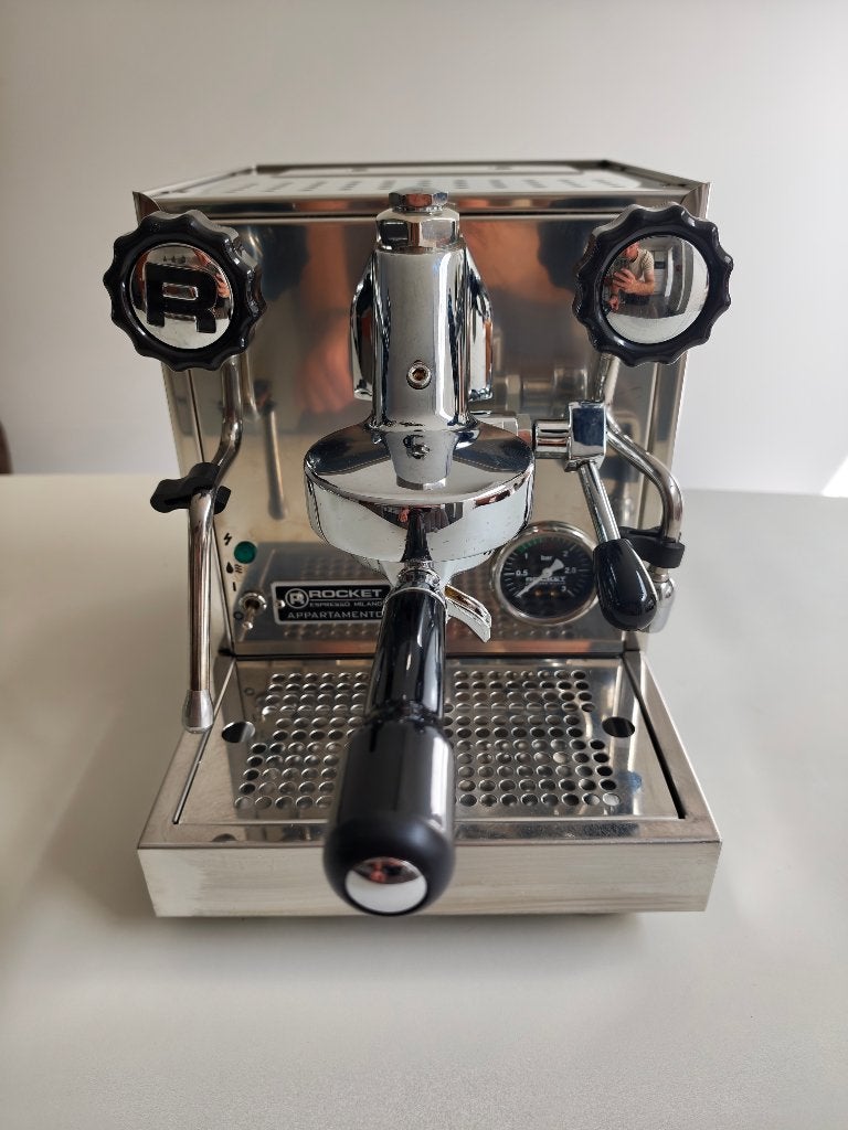Rocket Appartamento espressomachine+Eureka Mignon Specialita, Witgoed en Apparatuur, Koffiezetapparaten, Ophalen, Zo goed als nieuw