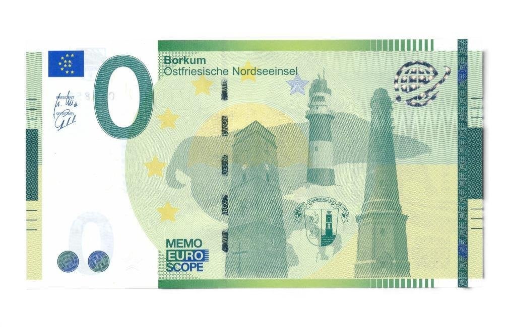 Duitsland 0 Euro-biljet Borkum, Ophalen of Verzenden, Duitsland, Los biljet