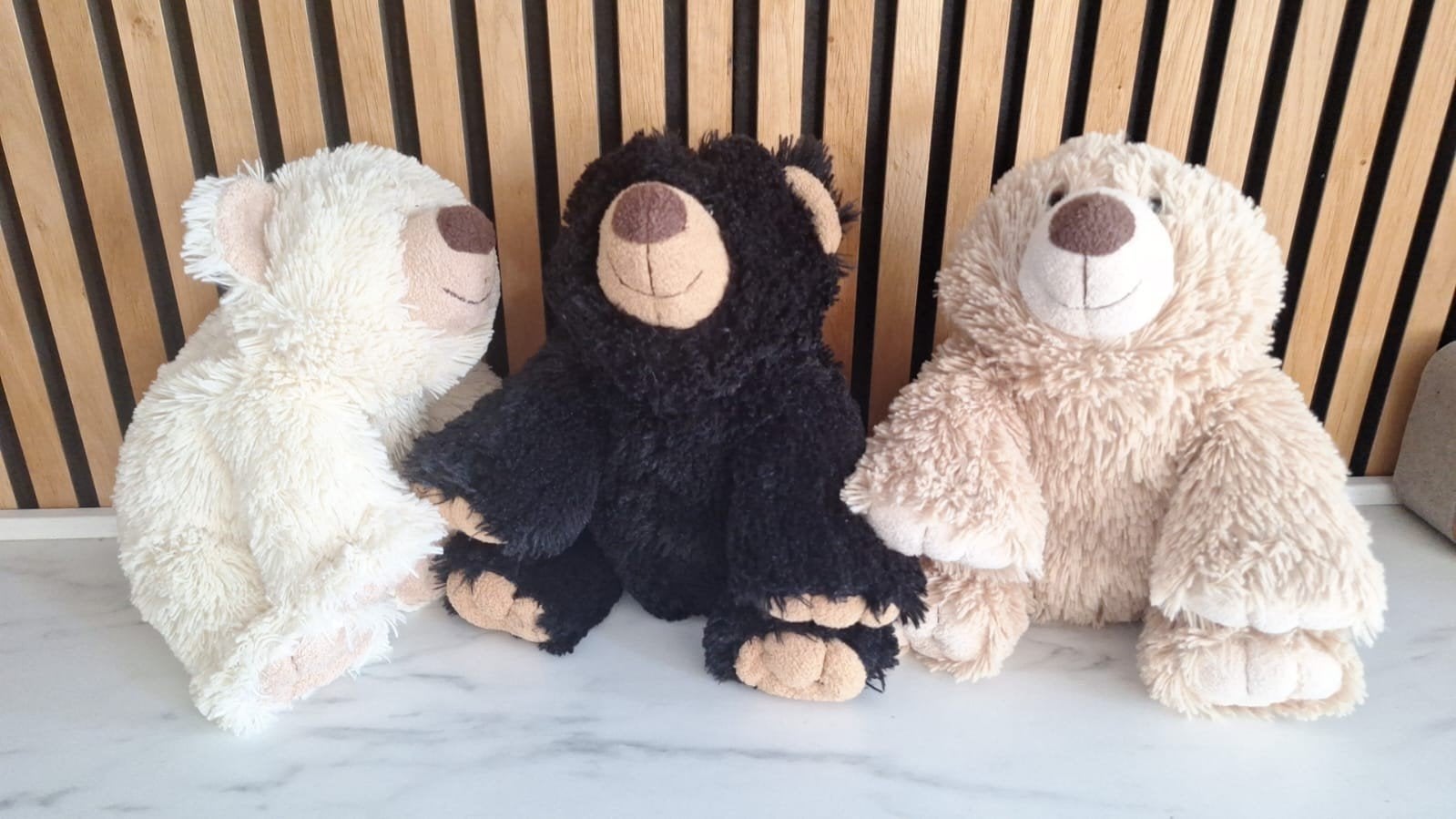 Set van 3 kika knuffellberen: wit, zwart en beige, Ophalen, Gebruikt, Overige merken, Overige karakters
