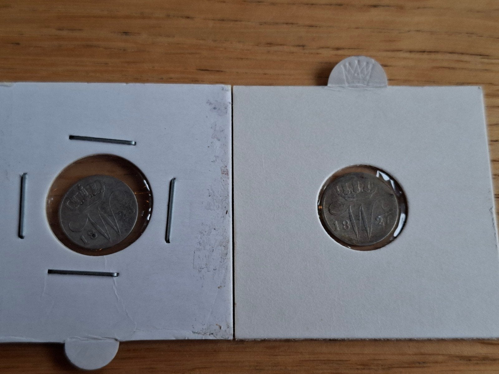 5 cent 1825 b 5 cent 1826 b willem 1, Ophalen of Verzenden, Koning Willem I, Zilver