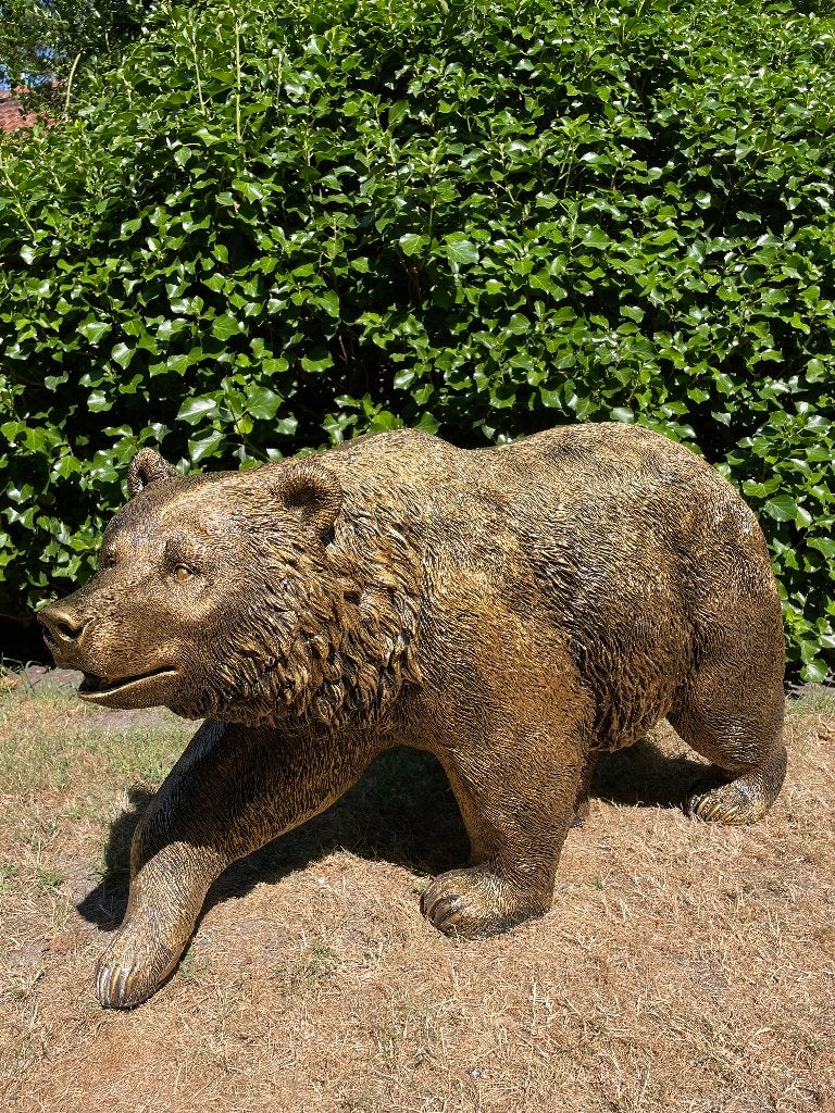 Tuinbeeld Grizzly beer, gazon, tuin 110 cm, Tuin en Terras, Ophalen, Nieuw, Kunststof, Dierenbeeld