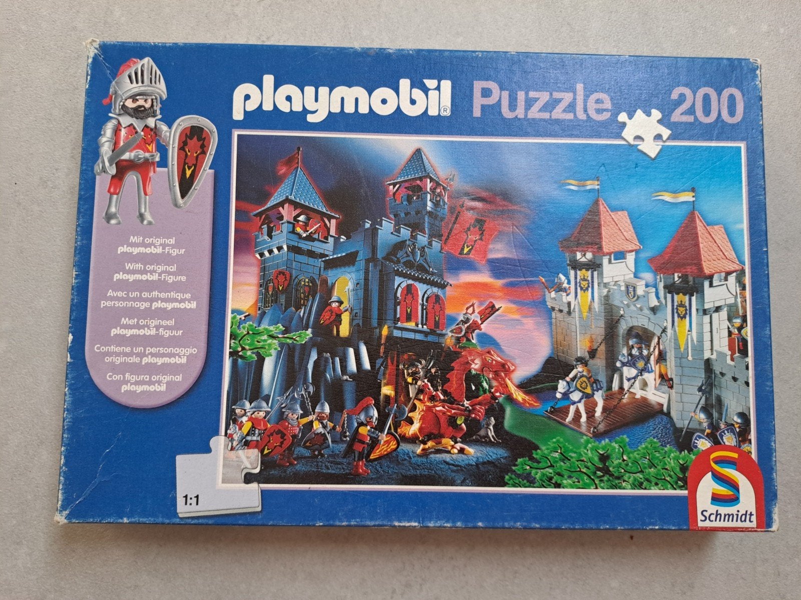 Playmobil Puzzle 200 stukjes met originele Playmobil-figuur, Ophalen of Verzenden