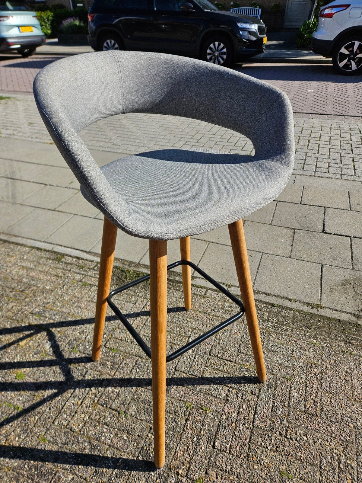 bar kruk 2 x, Ophalen, Gebruikt, 60 tot 90 cm, Hout