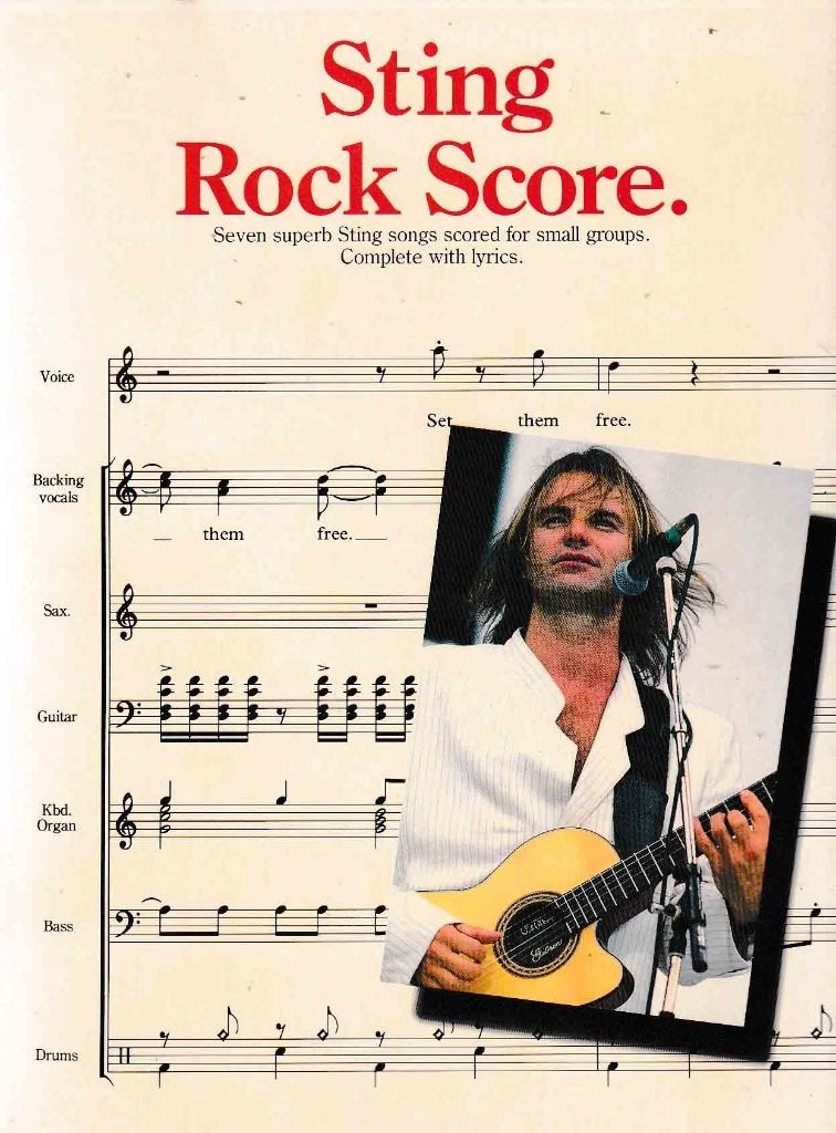 Sting Rock Score Complete With Lyrics ( 496 ), Ophalen of Verzenden, Gebruikt, Artiest of Componist, Populair