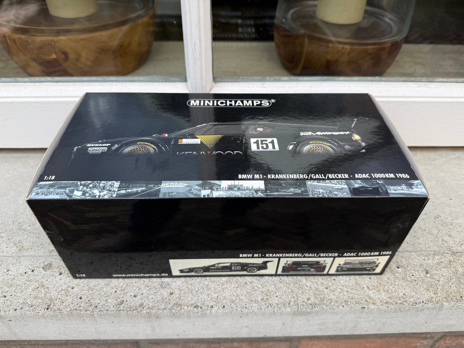 1:18 BMW M1 Procar #151 Kenwood 1986 Minichamps Mist Spoiler, Minichamps, Gebruikt, Auto, Ophalen of Verzenden