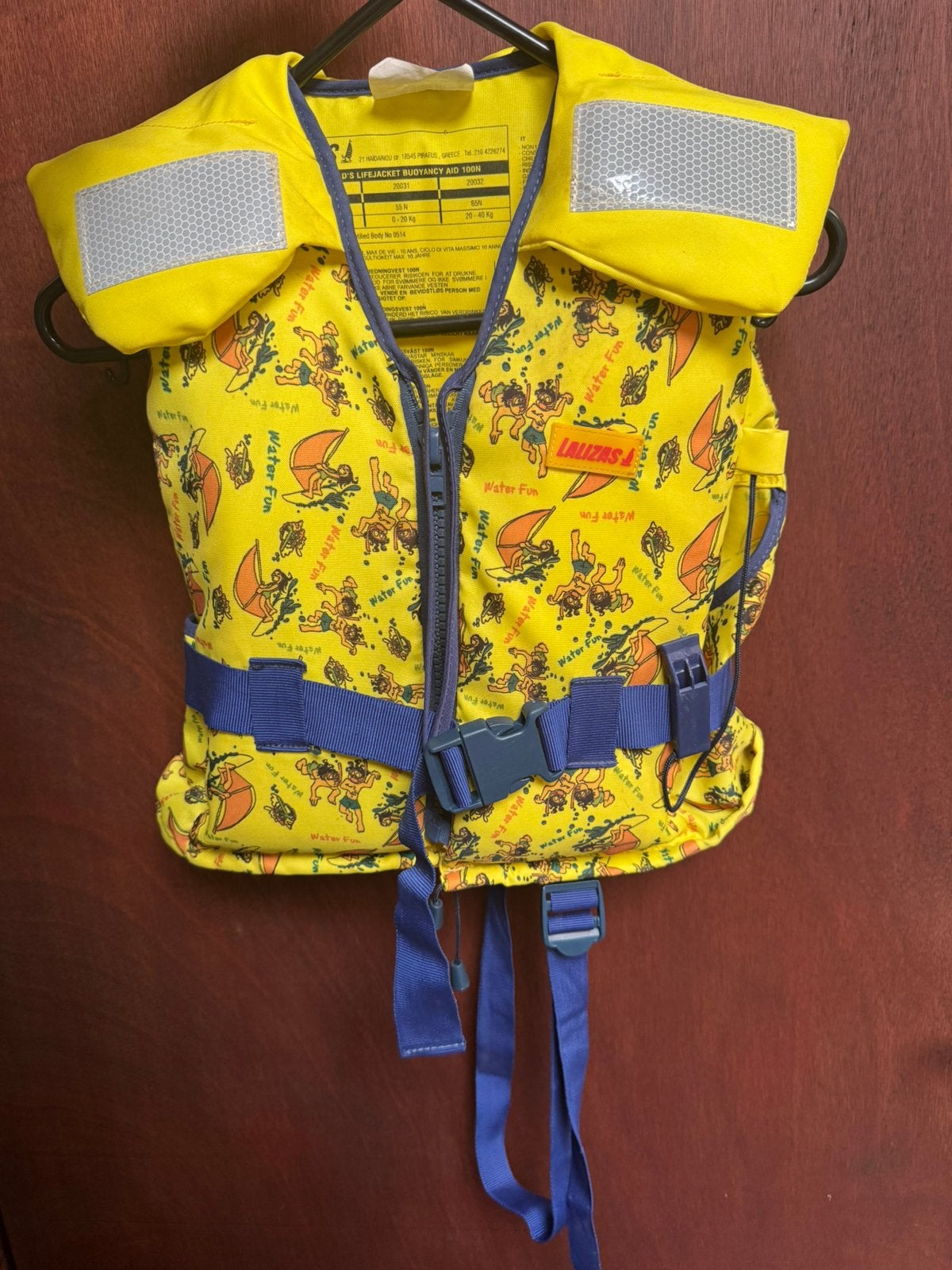Kinder reddingsvest lalizas 20-40kg, Kind, Lalizas, Zo goed als nieuw, Info@lalizassafety.nl