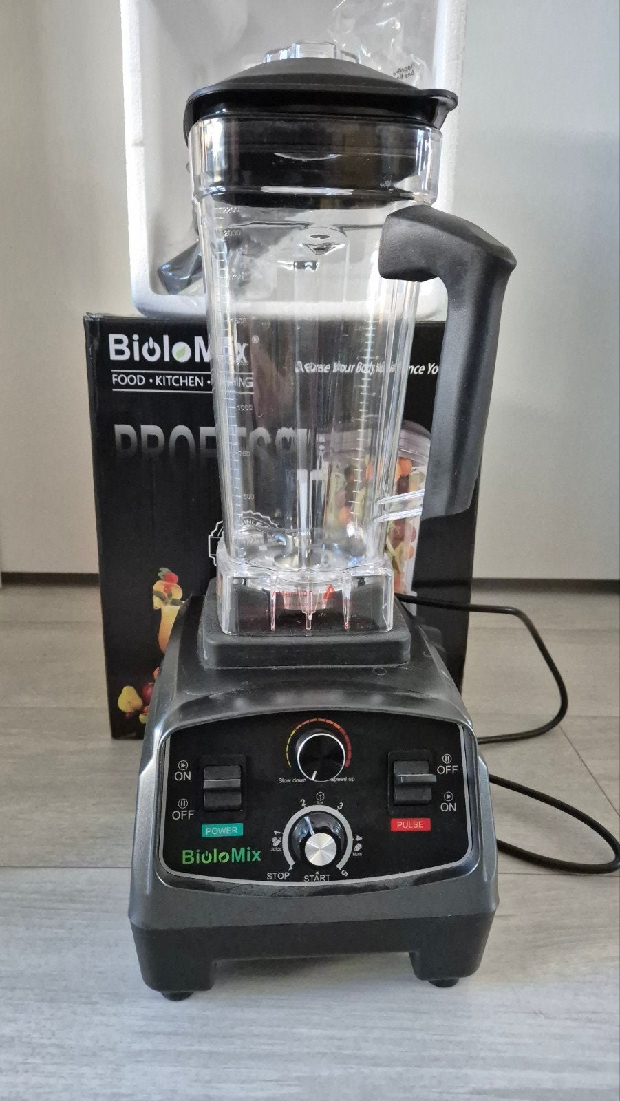 BioloMix Professionele Power Blender 2200W - Nieuw in doos, Witgoed en Apparatuur, Ophalen, Nieuw, Blender