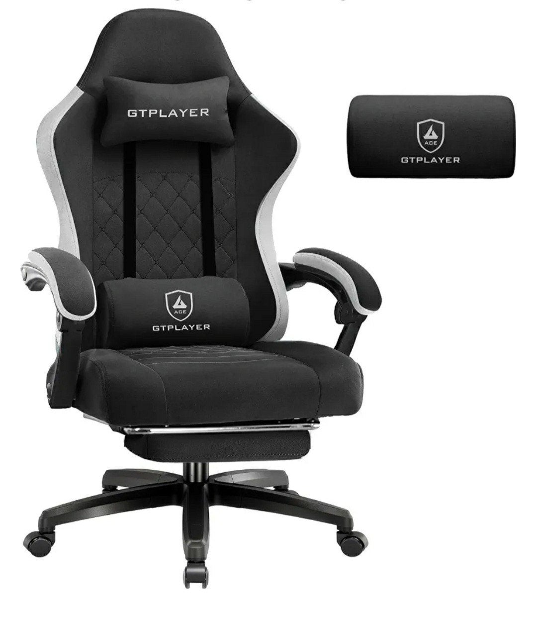 gamestoel bureaustoel, Ophalen, Zwart, Nieuw, Ergonomisch