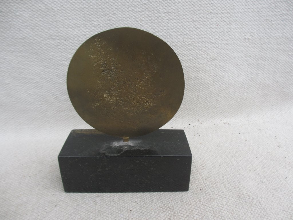 Vintage Tibetaans Dierenriem Kalender messing, Tibet, 20 cm, Op standaard, Ophalen of Verzenden