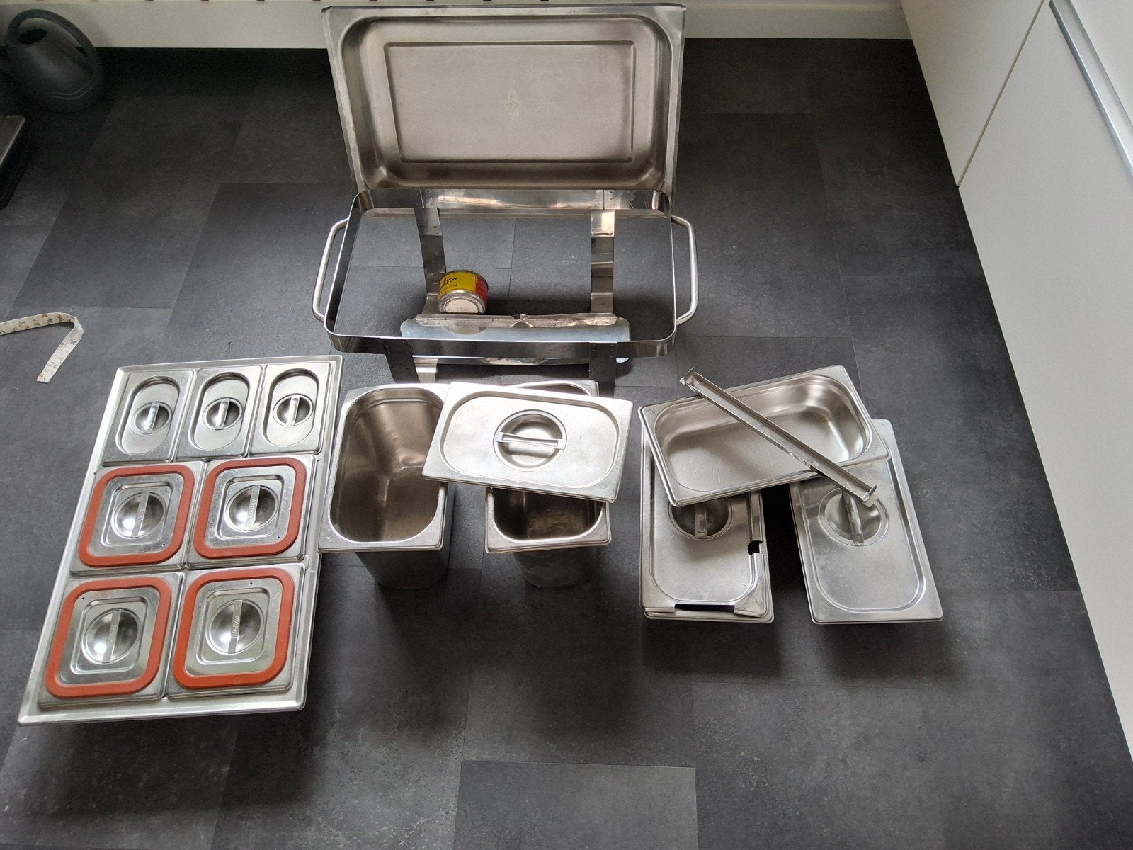 RVS Warmhoudbakken met Extra GN Bakken, Ophalen