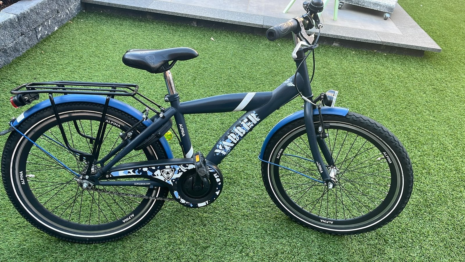 22 inch Alpina yabber jongensfiets, Ophalen, 22 inch, Gebruikt, Velgrem