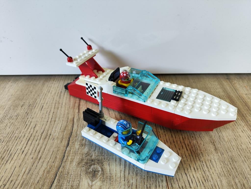 Vintage Lego 6543 boten - met lichte verkleuring, Lego, Overige typen, Ophalen of Verzenden, Meerdere sets
