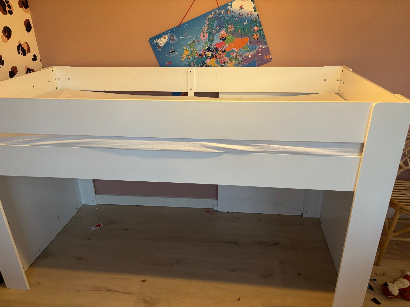 Gratis af te halen  Witte halfhoogslaper - Zo goed als nieuw, Ophalen, 90 cm, Eenpersoons, Minder dan 160 cm