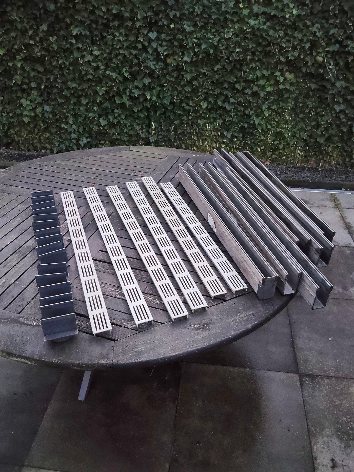 ACO Slimline goot met aluminium rooster (5,9  meter), Ophalen, Gebruikt