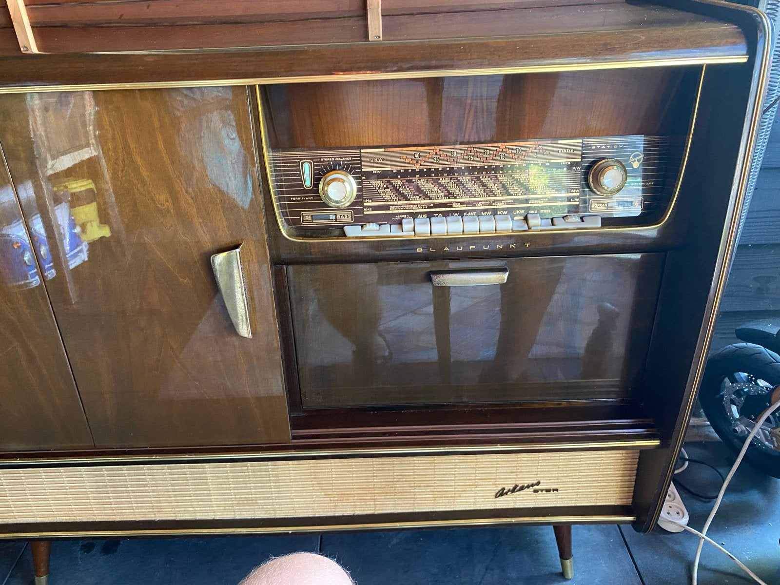 Vintage Telefunken Platenspeler/Radio Blauunkt Meubel, Ophalen, Gebruikt, Platenspeler, Overige merken