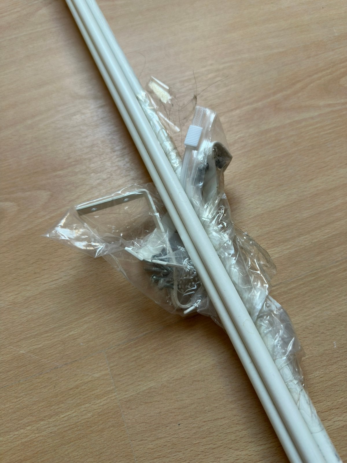 4x IKEA IRJA gordijnroede – wit – compleet 140 cm, IKEA, Ophalen, Zo goed als nieuw, Wit