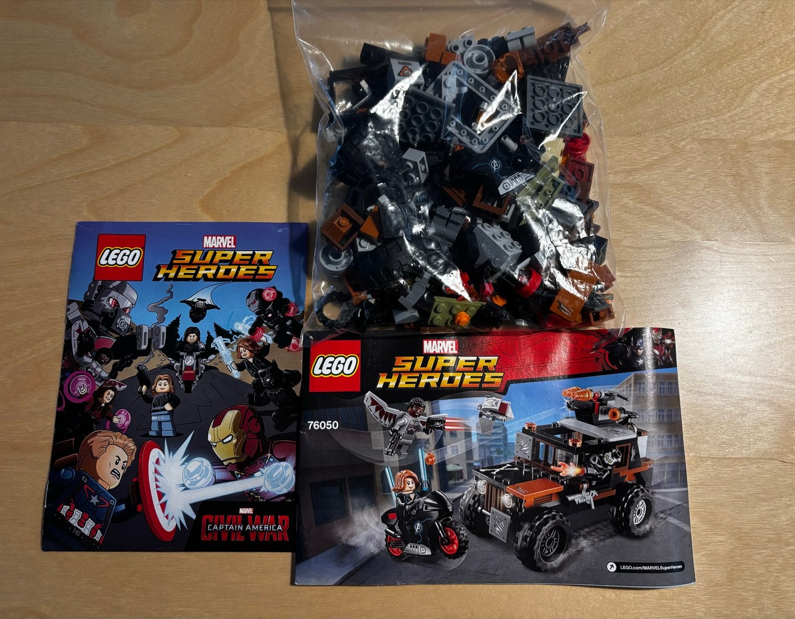 LEGO Marvel Super Heroes Set 76050 Crossbones' Hazard Heist, Gebruikt, Marvel, Lego, Ophalen of Verzenden
