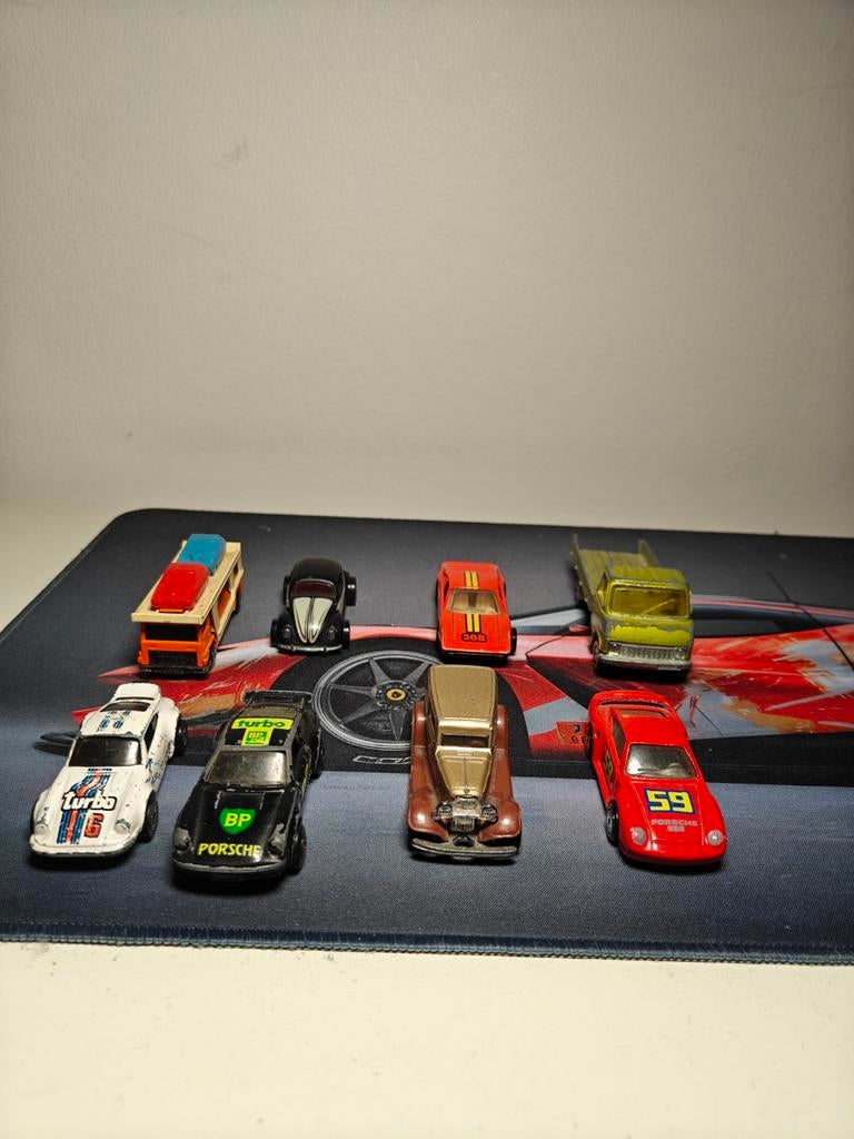 Set van 8 vintage autootjes - Hot Wheels en meer, Ophalen of Verzenden, Gebruikt